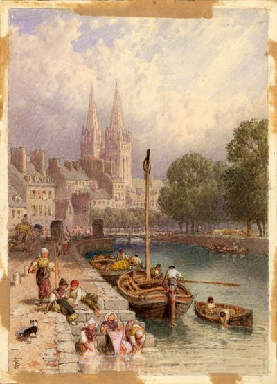 Quimper, Bretaña de Myles Birket Foster